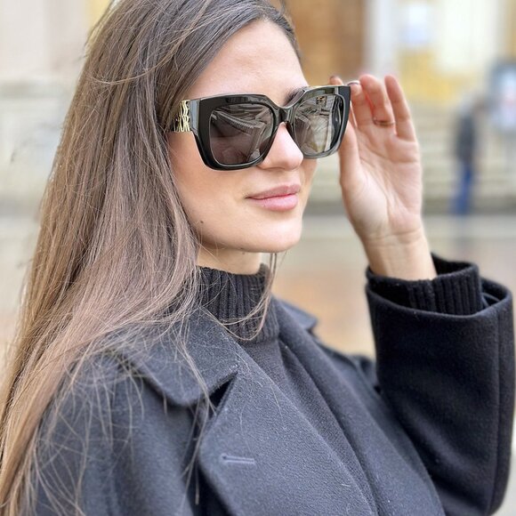 Dior MISSDIOR S2I 26D0 Sunglasses Havana Square Frame, Brown Lenses main image 9
